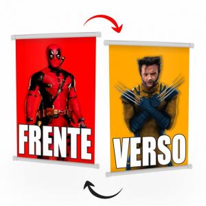 Banner 4x4 Lona 440g  4x4 - Frente e Verso  lona com bastão 