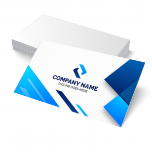 Cartão de visita Couchê 300g 9x5cm 4x0 Verniz Total Brilho Corte Reto 