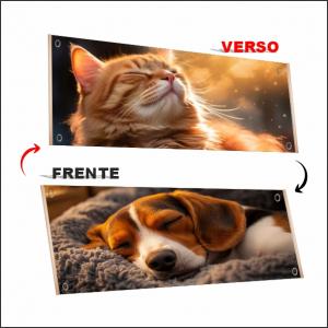 Faixa 4x4 Lona 440g - Impressão frente e verso     