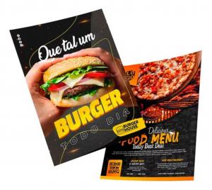 PANFLETO Couchê 115g -  Sem Verniz Corte Reto 14,8x20 4x4   