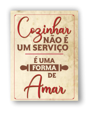 Placa de Cozinha Ps 2mm 20x30 4x0 Corte Reto com dupla face Corte Reto Com furo para cordinha